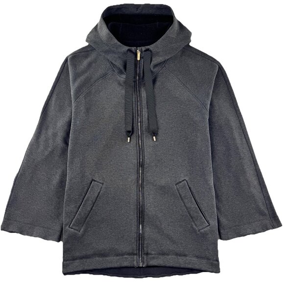 Lululemon Principal Dancer Hoodie Women’s 10 Heathered Black W3BNZS French Terry - Picture 1 of 11